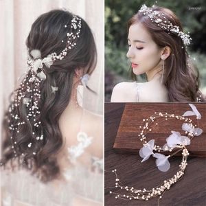 Headpieces GH0808A Bride Headdress Pearl Hair Band Korean Super Fairy Wreath Wedding Accessories Dress