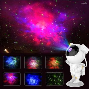 Night Lights Galaxy Star Projector Starry Sky Light Astronaut Lamp Home Room Decor Decoration Bedroom Decorative Luminaires Gift