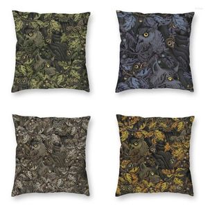 Pillow Nordic Fit In Olive Green Covers Sofa Home Decor Forest Owls Eye Camo Square Cover 45x45cm Decoration