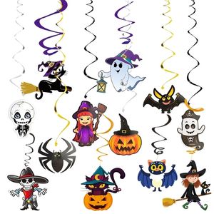 Outros suprimentos de festa de evento 6pc teto pendurado swirl halloween decoração home Horror house festival DIY ornamentos 220901