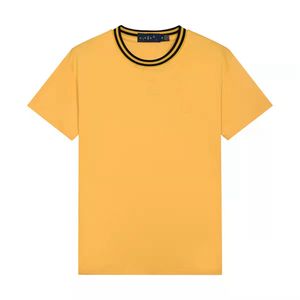 Partihandel 2012 sommar nya polos skjortor europeiska och amerikanska m￤ns korta ￤rmar casual colorblock bomull stor storlek broderad mode t-shirts s-2xl