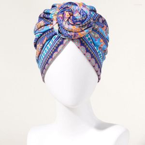 Visors Beanie Cap Twisted High Elasticty Head Scarf Bohemian Women African Winał Głowa Głowa