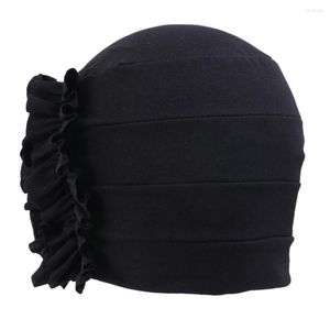 Caps de bola Caps de cabelo sólido Banda de cabeceira do sono Capinho quimioterapia Chete Hats para homens Mulheres brancas de beisebol