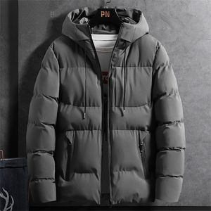 Mens Down Parkas Winter Men Coats 한국 캐주얼 한 두꺼운 따뜻한 파카스 남성 의류 남성 재킷 면화 된면 재킷 M5XL Chaquetas Hombre ZM 220902