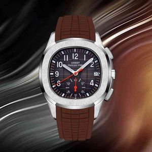 Luxury Watch for Men Mechanical Watches Lining Mens Rubber Bracelet Bright Sports Leisure Waterproof Geneva Brand Sport Wristwatches