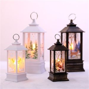 Christmas Decorations Christmas Decoration Hanging Prop Led Candles Halloween Light Santa claus elk snowman Lantern Flame Lamp Party Supplies 220901