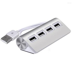 Aluminium USB 3.0 2.0 HUB Multi-USB Splitter Adapter 4 Ports Hög Speed ​​Mini Multiple USB3.0 Port Expander för PC
