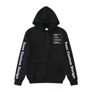 Mens Hoodies Sweatshirts Style Custom male Hoodie zipper Text Couple Friends Family Image Print Clothing Custom Hoodies Sports Leisure Sweatshirt 220902