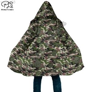 Abiti da uomo Blazer Plstar Cosmos Camouflage Mushroom 3D stampato Inverno Uomo / Donna Cappotti con cappuccio in pile Giacca a vento Unisex Casual Cappotto caldo M3 L220902