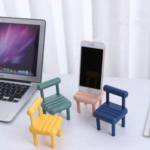 Detachable Chair Cell Phone Holders Desktop Decoration Bracket Lazy Mobile Phone Plastic Mounts Universal