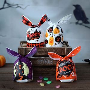 Altri articoli per feste per eventi 50 pezzi Sacchetto per imballaggio di caramelle di Halloween Decorazione Zucca Bambini Dolcetto o scherzetto Borsa per cosplay Dolci di Halloween Biscotti Regali Imballaggio 220901