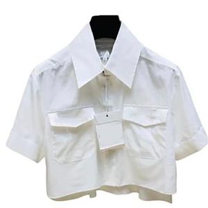 Deisgner Blusa Cropped Feminina Camiseta Manga Comprida Letra Branca Tops Causal Mulher Senhora Camisas