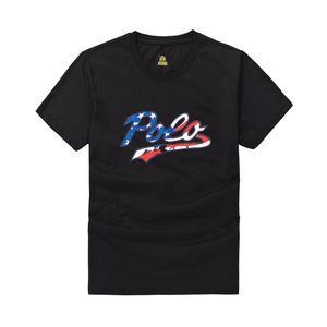 Partihandel 2228 sommar nya polos skjortor europeiska och amerikanska m￤ns korta ￤rmar casualcolorblock bomull stor storlek broderad mode t-shirts s-2xl