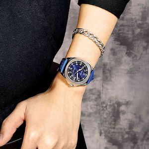 Luxuswache für Männer mechanische Uhren Herren Granate Vollautomatisch wasserdicht realer Gürtelzähler Einfache Marke Genfer Sport Armbanduhren