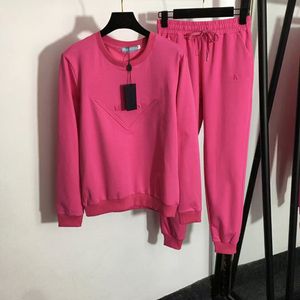 Dwuczęściowe spodnie damskie Lady Letni list nadrukowany O Krótki i długi rękaw Pullover Topstwo Set Tracksuit 220902