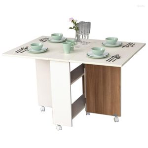 Christmas Decorations CX Small Apartment Folding Table Rectangular Retractable Multifunctional