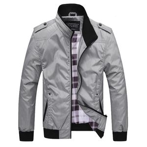 Mens jaquetas de qualidade masculina jaquetas de bombardeiro sólido casacos macho stand colar jaqueta de gola de colarinho externoor de sobretudo roupas machos mxxxxl 220902