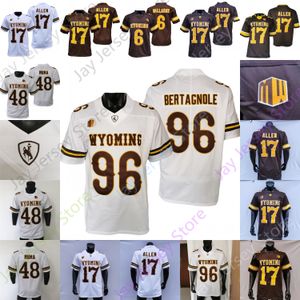 Koszulka piłkarska Wyoming NCAA College Josh Allen Andrew Peasley Titus Swen Joshua Cobbs Gibbs Godbout Joey Braasch Xazavian Valladay Bertagnole