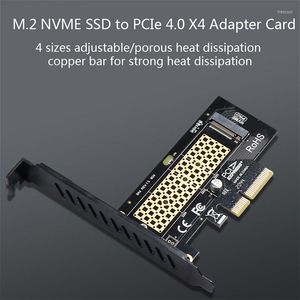 Cavi per computer 1Pcs M.2 NVME SSD a scheda adattatore PCIe 4.0 X4 con dissipatore di calore in rame