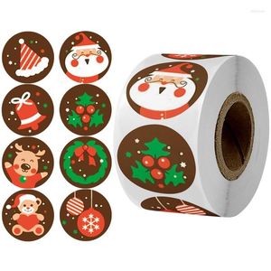 Gift Wrap 500 stcs 21 Styles Cartoon Christmas Series Stickers Cake Box Diy Decoratieve envelop afdichting Labels Craft Supplies