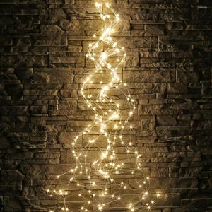 Saiten Thrisdar 200/600LED DIY Reben Zweig Weihnachten LED String Licht Outdoor Hochzeit Party Garten Zaun Pflanze Baum Girlande