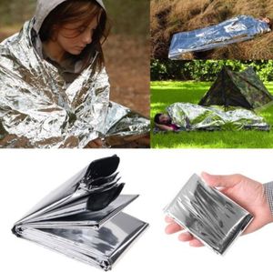 Almofadas ao ar livre Proteção solar resistente ao vento Proteção térmica Cobertoras de isolamento térmico Sobrevivência de caminhada Primeiros socorros 210x130cm