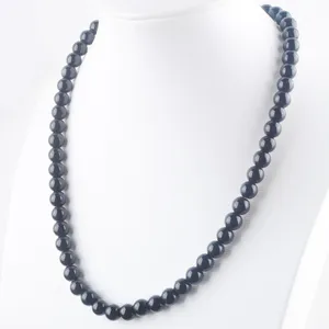 2022 neue Trendy Natürliche Perle Halskette Männer Einfache Mode Runde Indische achat Stein Perlen Kette Für frauen Schmuck Geschenk BF302