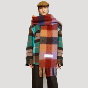 Designer Winter Shawl Warm Long Scarves Stal Men and Women General Style Cashmere Scarf filt Scarf Womens Style Colorful Plaid Cape 5ovft