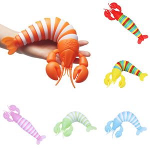 Party Favor Fidget Toy 3d Slugs Lobster Relief anty-anxiety sensoryczne zabawki Bożego Narodzenia