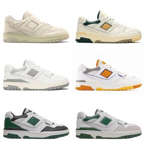 Designer New BB550 B550 Casual Shoes Mens Women White Green Yellow Evergreen Burgogne Cyan Au Lait Auralee Silver Rich Paul Oak Leaf Lakers Pack Trainer Sneakers