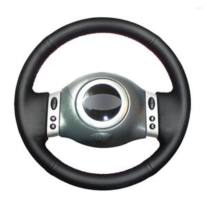 Steering Wheel Covers Black Artificial Leather Hand-stitched No-slip Car Cover For Mini Coupe 2001-2006 R50 R53 R60