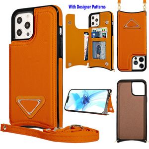 Luxuriöse Brieftaschen-Hüllen für iPhone 11, Umhängetasche, klassischer Modedesigner, PU-Leder, Geldbörse, Kartenhalter, iP 13 Pro Max, 12 Mini 14Max xr 7 8, Hülle mit Metall-Namensschild