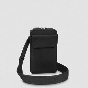 HH M57089 Aerogram Telefon Pouch Bag Kvinnor och män Mjuk kalvläder mode axelväskor med avtagbar rem handsfree carry dediger handväskor kors body handväska