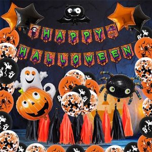 Andra evenemangsfest levererar Halloween dekoration ballong set skalle pumpkin ballonger ghost festival 220901