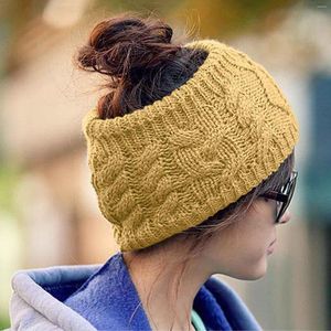 Ball Caps Women Woolen Headband Fashion Knitted Hat Ski Cap Nylon Baseball