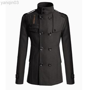 Männer Anzüge Blazer 2022 Neue Wolle Mantel Lange Anzug Windjacke Mann Jacke Äußere Für Casual Wear Marke männer Kleidung l220902