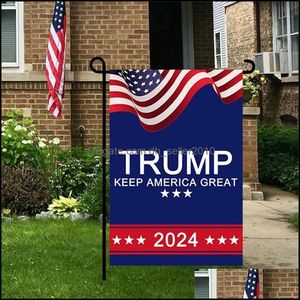 Banner Flags President General Election Banner Flags USA 2024 Garden Flag 30x45cm Keep America Great Banners Polyester Fiber 3 49CD Q DHRE8