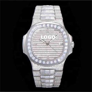 Brand Sapphire Mechanical Watch Tw Factory 40mm 324sc Automatic Movement Full Ice Luxury Pp Frozen Diamond