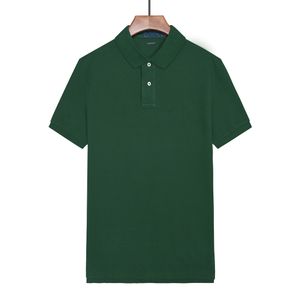 Hurtownia 2058 Summer Nowe koszulki polo europejskie i amerykańskie krótkie rękawy męskie swobodny kolor bawełniany bawełniany haftowane mody T-shirty s-2xl