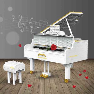 Block Blocks 2745st The Grand Piano Model Building Blocks Creative Instruments Bricks Set Diy Toys Födelsedagspresenter till barn Vänner Vänner T220901