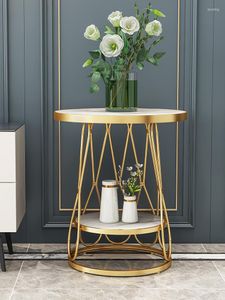 Christmas Decorations Cy Nordic Side Table Balcony Tea Simple Cabinet Corner Mini Mild Luxury Marble Small Round