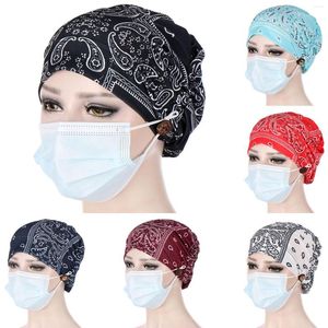 Ball Caps With Buttons Hat Cancer Muslim Wrap Cap Women Baseball Washing Cage Light Blue