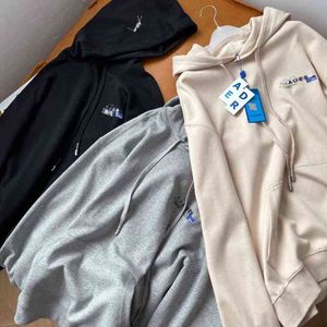 Erkek Hoodies Sweatshirts 21ss Hoodie Koreli Modaya Marka Kroper Erkekler ve Erkekler Aynı Sıradan Stil Yabani Bant Mektubu Tasarımı Gevşek Üst T220901