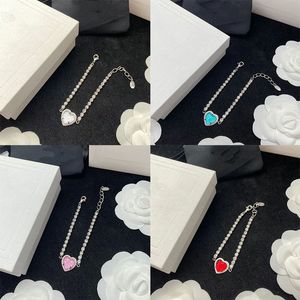 Top design Heart Pendant Tennis nail bracelets love bangle dinh van bangles designer jewelry cjeweler pulsera brandjewelry8 red diamond girl gift withbox