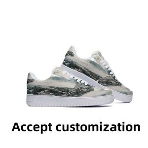 Scarpe personalizzate 1 Accetta personalizzazione Processo di stampa UV MENS WOMENS EUR White Sports Sneakers INCONTRO Dimensioni impermeabili 5.5-11