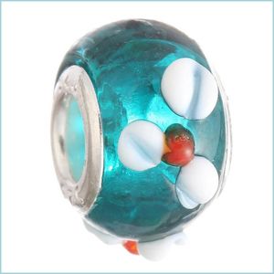 Vetro nuove perle di vetro ciondoli graziosi murano biagi grande buco grande rroll adatto per bracciali fascino collana miscela di colore 66 vipjewel dhqfr