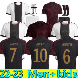 S-4xl 2022 Maglie da calcio Germanys Hummels Kroos Werner Muller Boys Set Shirt T Gotze Sanea Khedira Reus German 23 23 uomini Kit Kit Women Uniform Socks