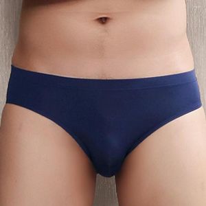 Mutande Intimo sexy da uomo Slip da uomo Stretch Fresco senza cuciture Tinta unita Vita bassa Mutandine comode traspiranti da uomo