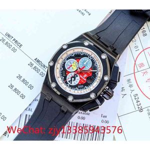 Luxury Mens Mechanical Watch Schumacher 3126 Hela automatisk rörelse 44mm Swiss Es Brand Wristwatch
