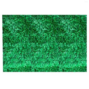 Decorative Flowers Artificial Grass Rug Outdoor Non-slip Fake Turf Indoor Lawn Landscape For Garden Patio Balcony Synthetic